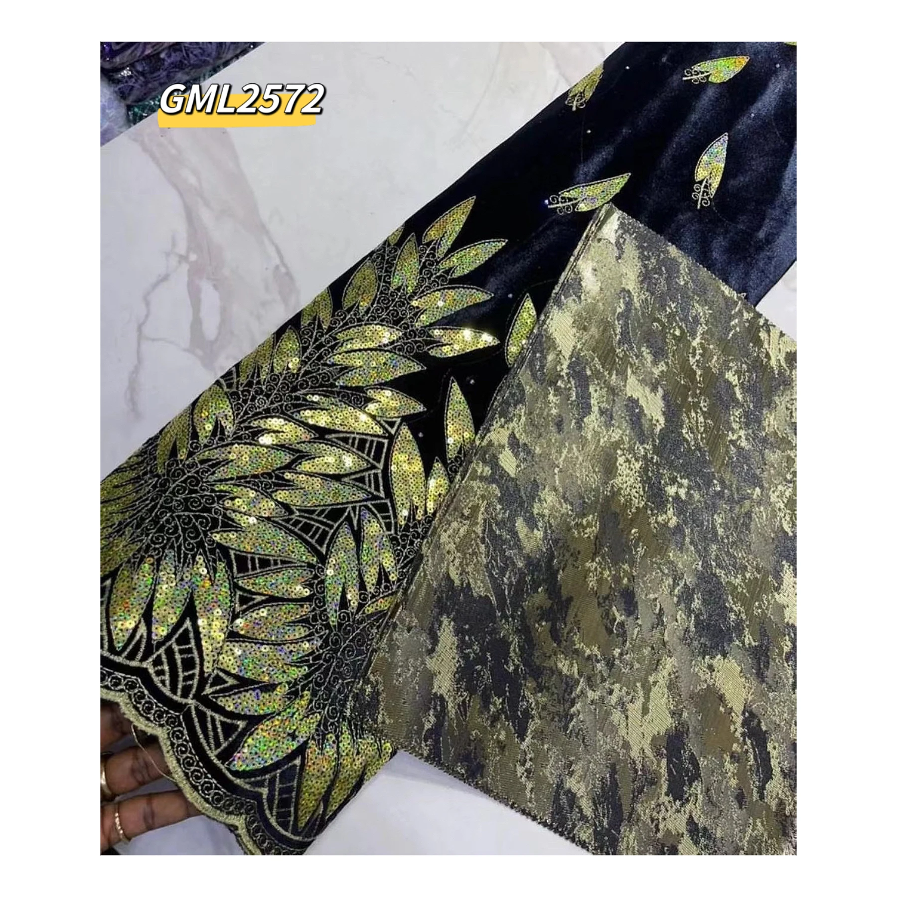 2023 Latest Style African Lace Velvet Lace Fabric Mesh Fabric Embroidered milk silk africa french sequins lace for wedding dress
