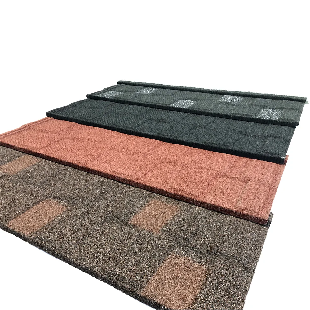 Roof tiles 0.4mm stone coated roofing tile metal asphalt shingles roof tile from China