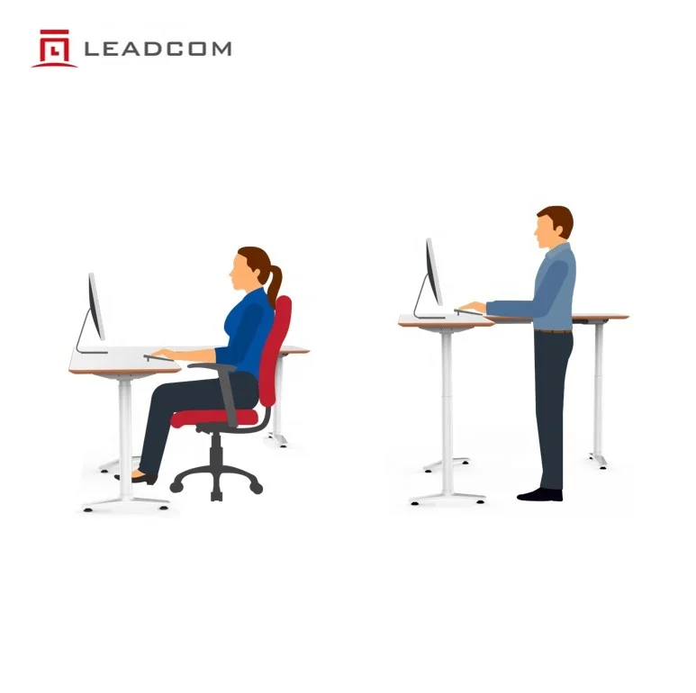 LEADCOM Moby LS-781 Modern Office Furniture Electric Height Adjustable desk workstation for workspace manufacturer