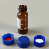 1.5 or 2ml Screw-thread neck clear or Amber with silica PTFE septa 9-425 glass sample storage HPLC vial