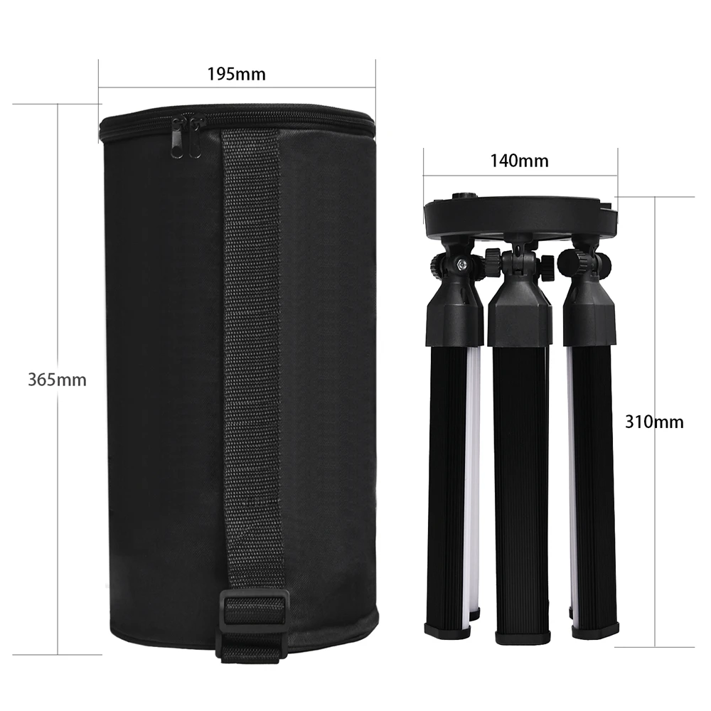 
FOSOTO FT-SL6MINI Multimedia Extreme Star Light Lamp 3200-5600K Led Ring Light Tripod Photographic Lighting For Camera Phone 