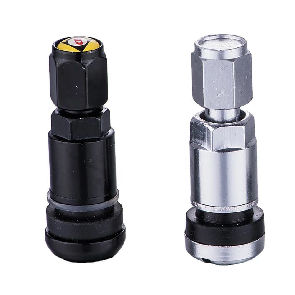 TPMS TR525 Tubeless Tire Valve Stem with Dust Cap Aluminum