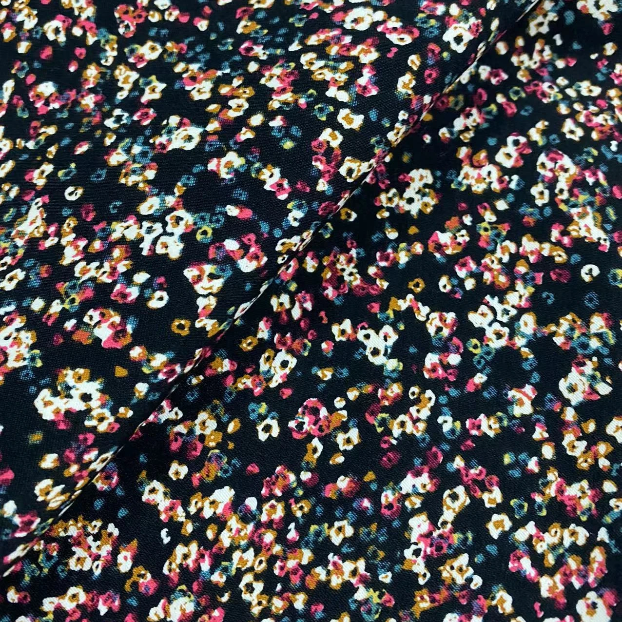 Rayon Nylon Spandex soft stretch fabric printed bengaline fabric for clothes