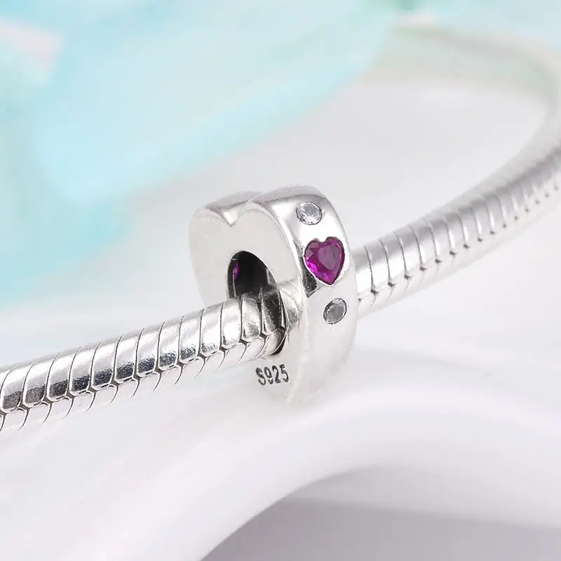 Real 925 Sterling Sliver Spring flower Six petals White Enamel Spacer Beads for Charm Jewelry making Woman Accessories Wholesale