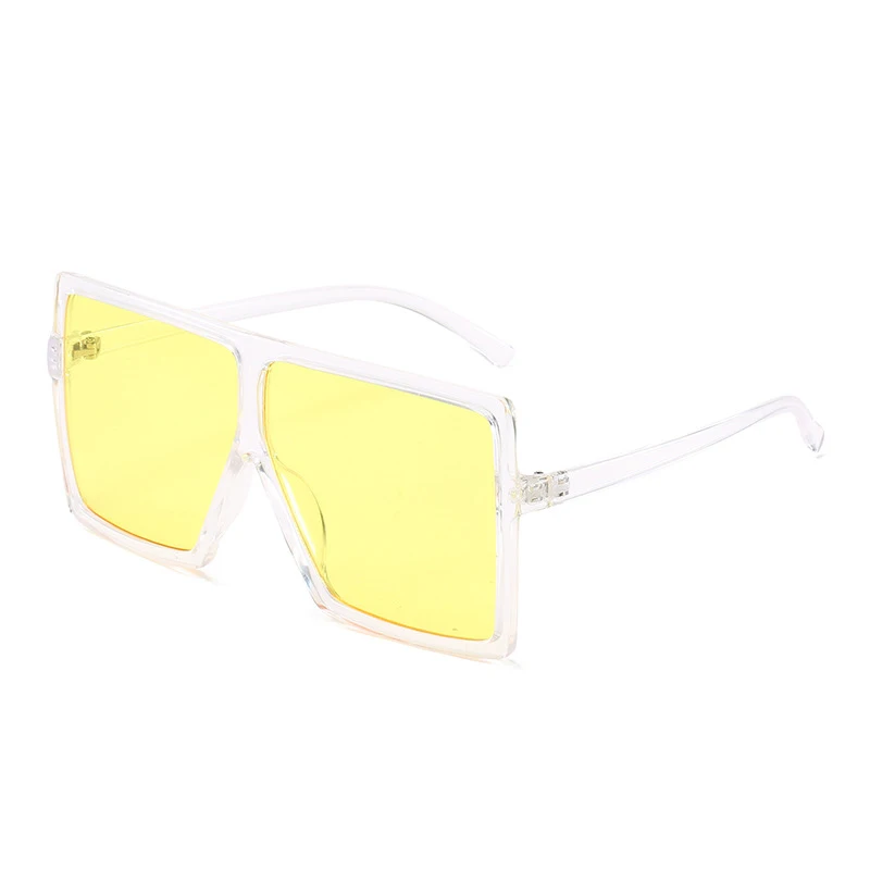 2023 New Fashionable Hot Selling Candy Colors 2021 Luxury Vintage UV400 Lenses Oversized Simple Frame Square Sunglasses