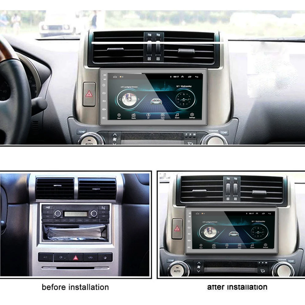 Universal 7inch Android Car DVD Player With  Mirror Link Full Touch Screen HD Video Music Output