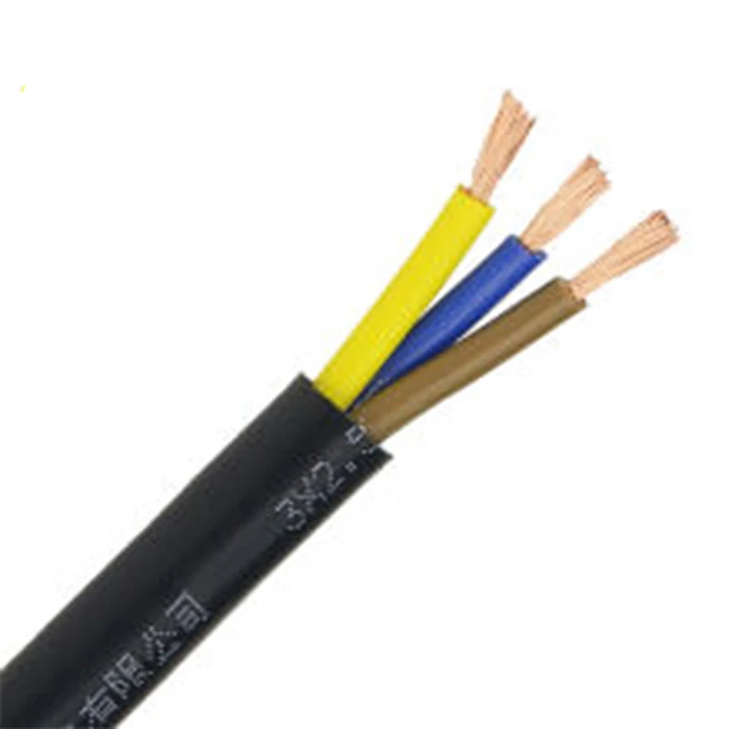 RVV 3 Core 1.0mm2 1.5mm 2.5mm 4mm 6mm  PVC insulated flexible electrical power cables and wires