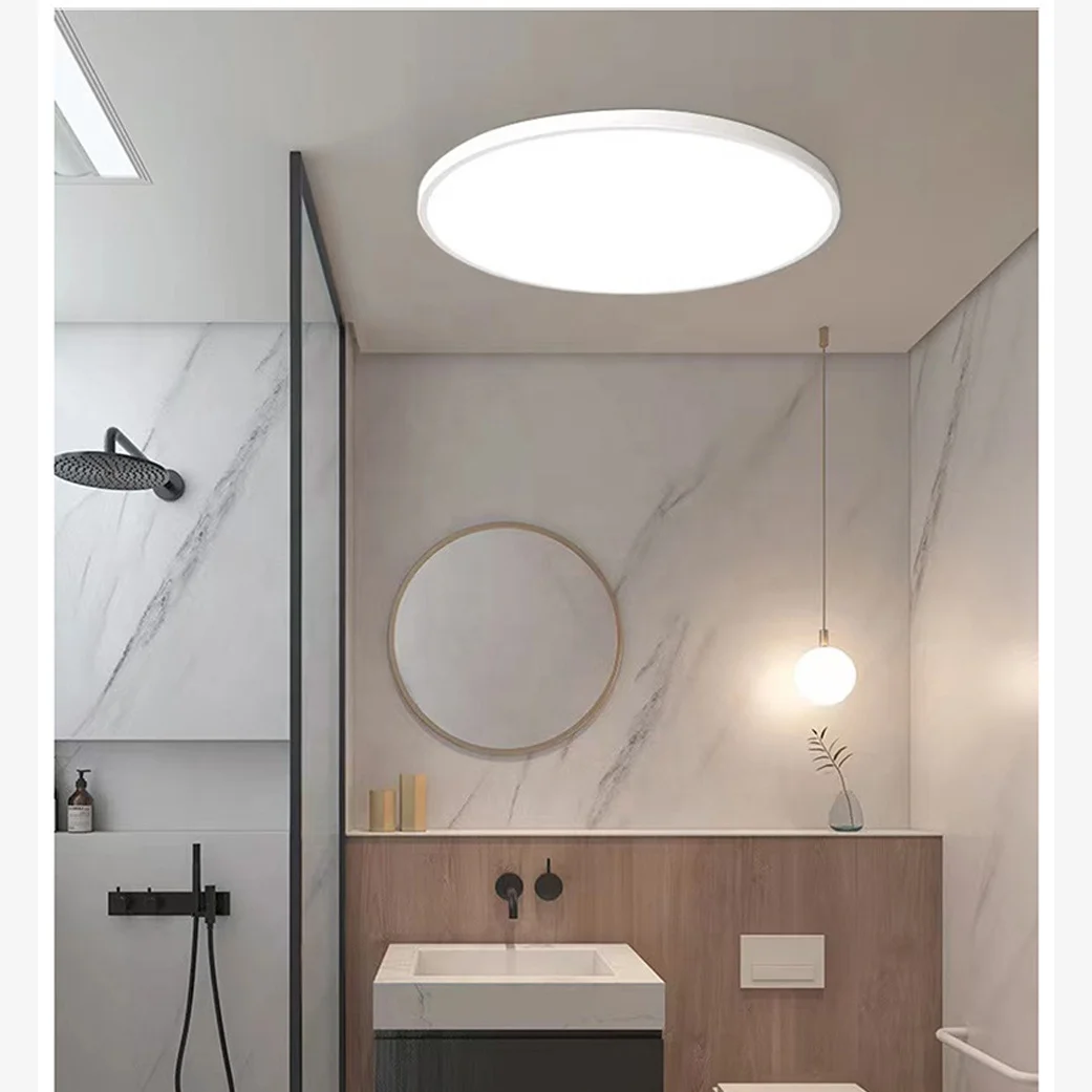 IMVSINCERE Tri-proof led ceiling light surface mounted 18W 24W round shape IP65 plastic waterproof