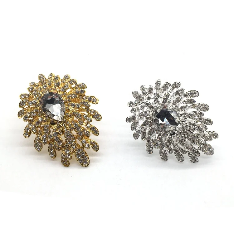 Custom Vintage Silver Jewelry Crystal Rhinestone Napkin Rings For Weddings