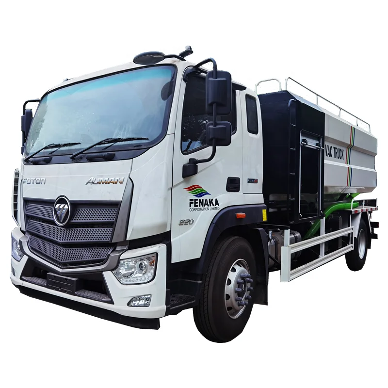 Foton Aumark 6 wheelers  high pressure washing(2000liters) and suction tank(8000liters) truck