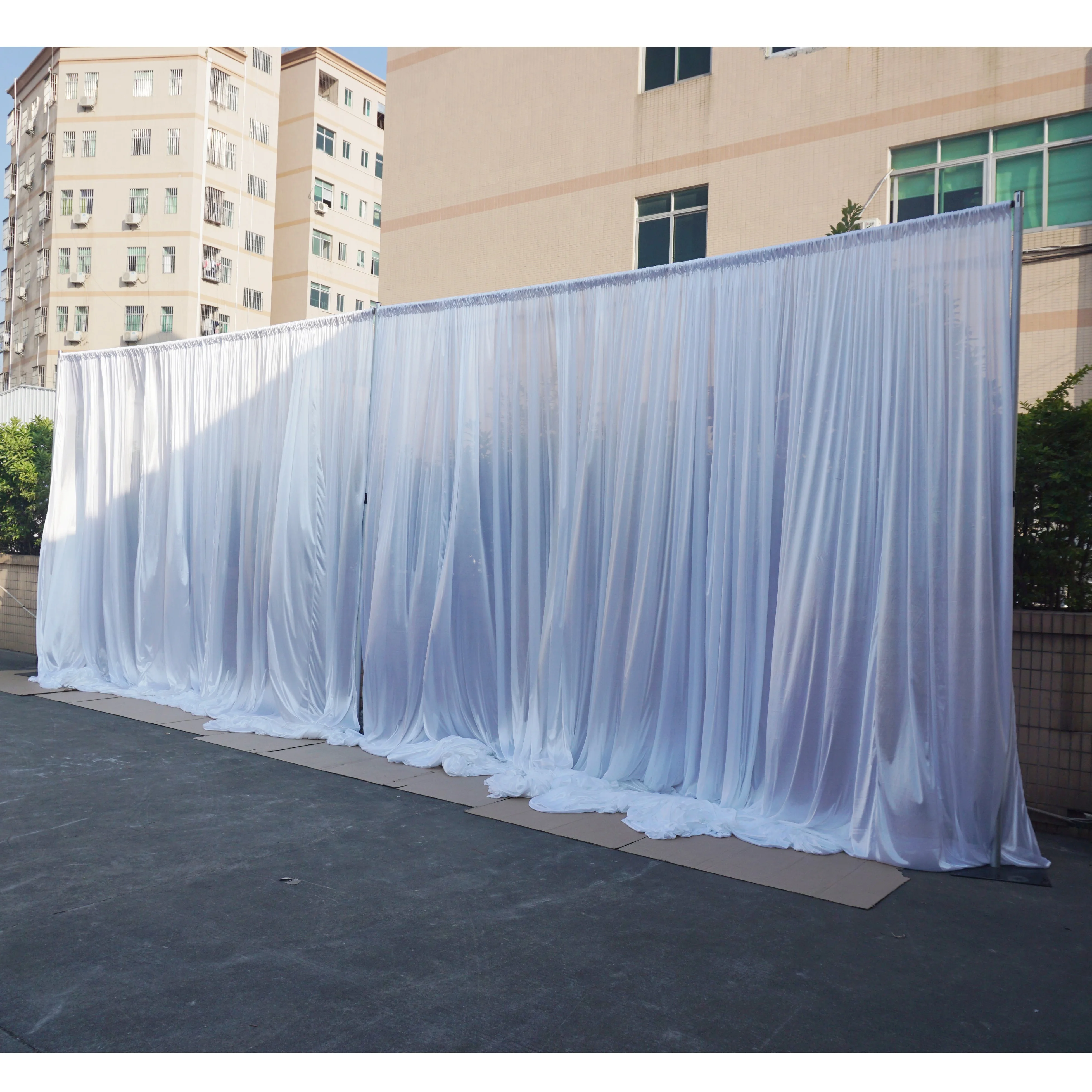 
Adjustable backdrop stand pipe drape fabric backdrops for weddings 