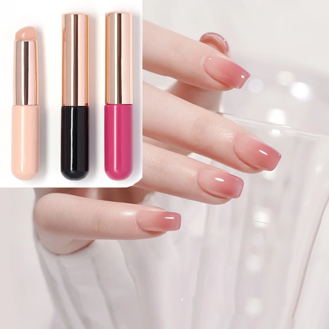 New Arrival Multifunction Silicone Nail Art Brush Customized Logo Manicure Tool French Silicone Nail Brushes Wholesale