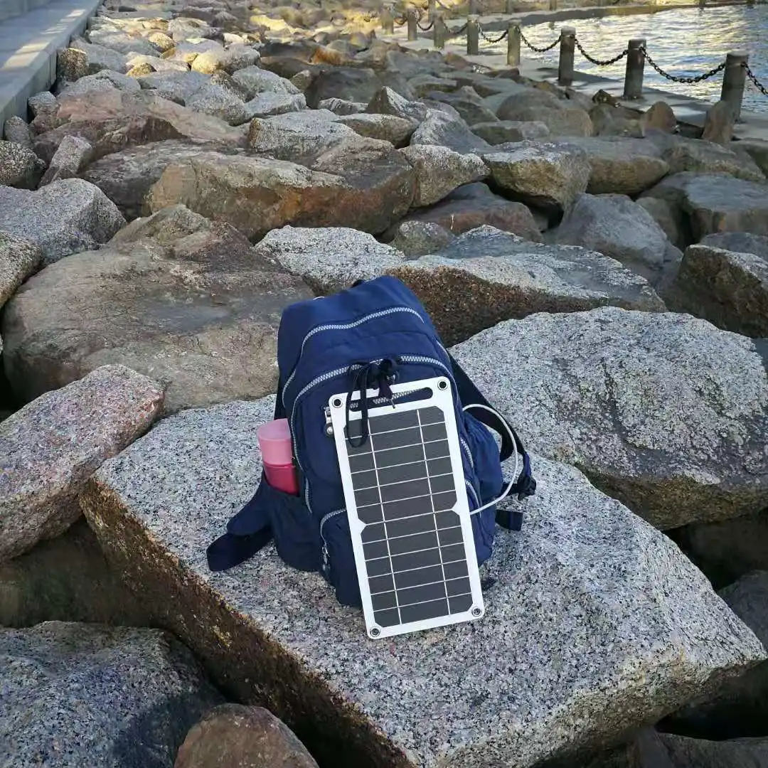 2025 New Product Cheap 6W Solar Energy Sollar Photovoltaic Panel Plate USB Charging Board Cargador De Panel Solar USB 5V