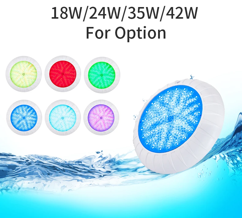 Refined Led Flat Swimming Pool Light IP68 Led Under Water Lamp