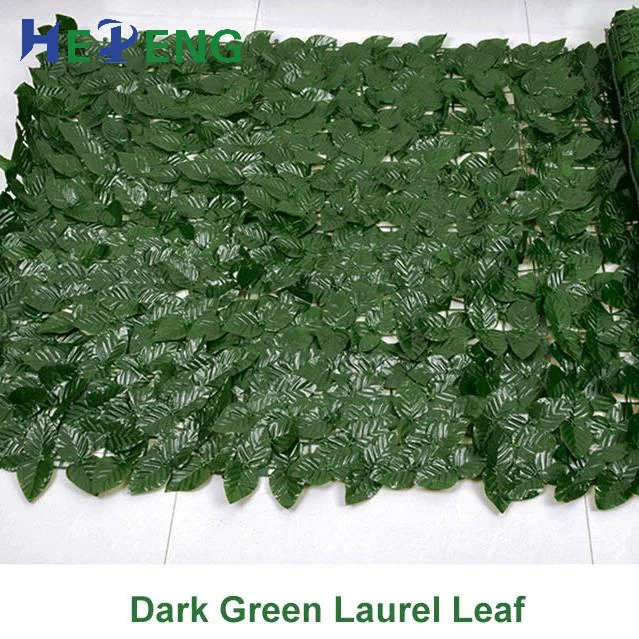 Artificial Leaf Flowers Fence Screen Garden Bamboo ivy Leaves Hedge Fences Grass Wall Decorative Panels Faux Privacy Fence