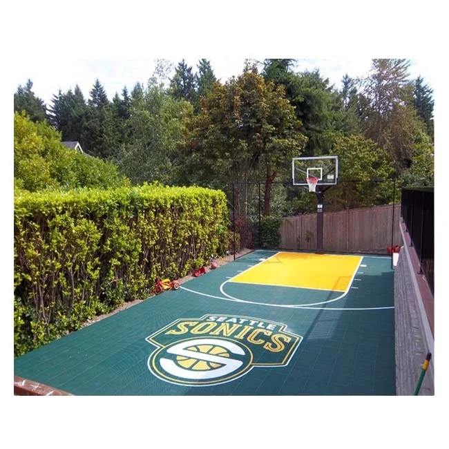 pp interlocking surface / tiles / carpet / deck for outdoor volleyball court on asphalt concrete base