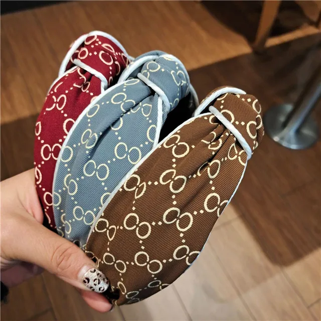 Factory Customization Wholesale Hairband Designer Hair Accessories Fabric Knotted Headband