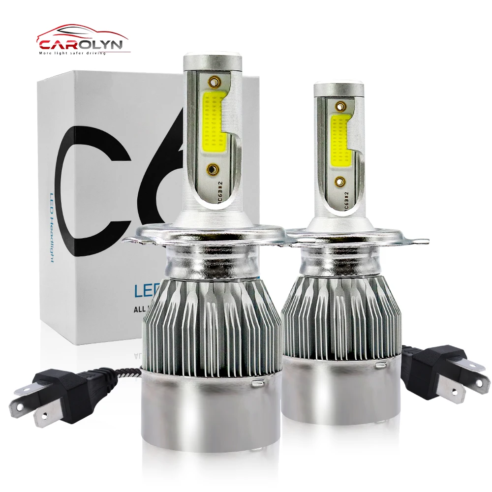 H4 H3 9005 9006 880 H11 Car Auto Lighting System C6 36w Led Headlight 36000 Lumens For Audi c7 c7.5 c8 c6 Led Headlight Swift