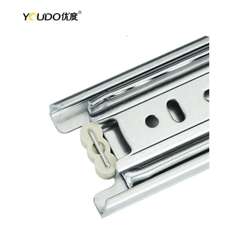 YOUDO 45mm Ball Bearing Drawer Slide Rail Heavy Duty Drawer Runners Telescopic Slides for Drawer