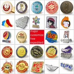 Factory custom Badge & Emblem Bow, pin, buttonhole Badge design souvenirs gift set metal crafts