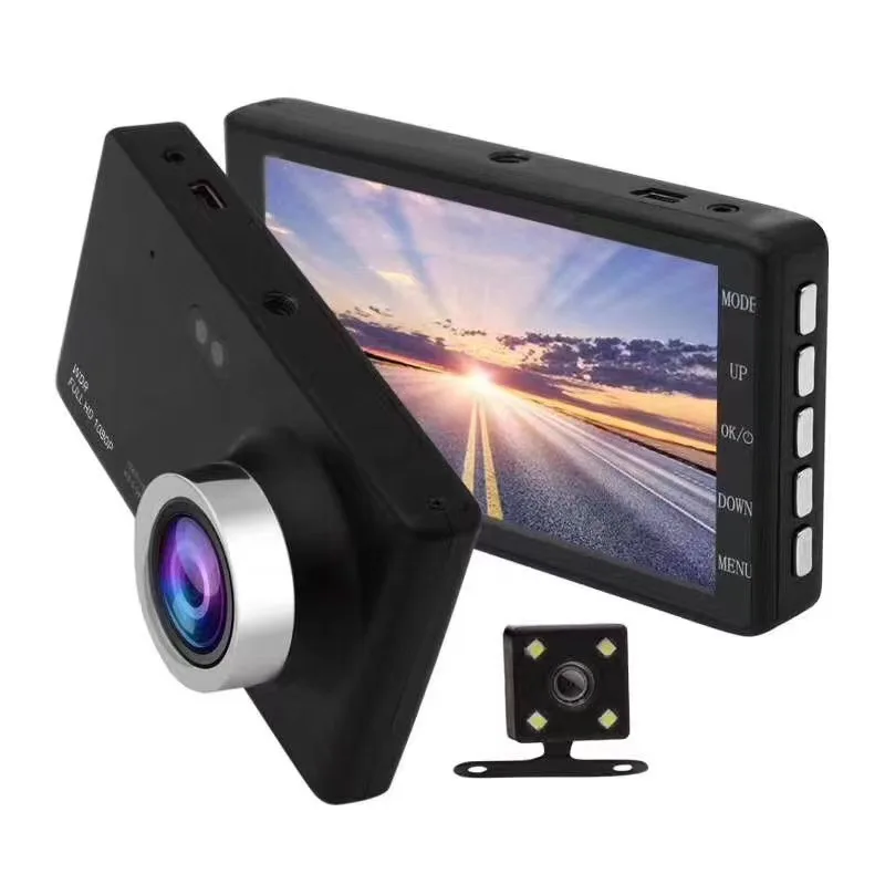 Hotselling 170 Degree Wide angle Best Dual Car Camera Full HD 1080p Dash Cam Rearview Mirror Camera
