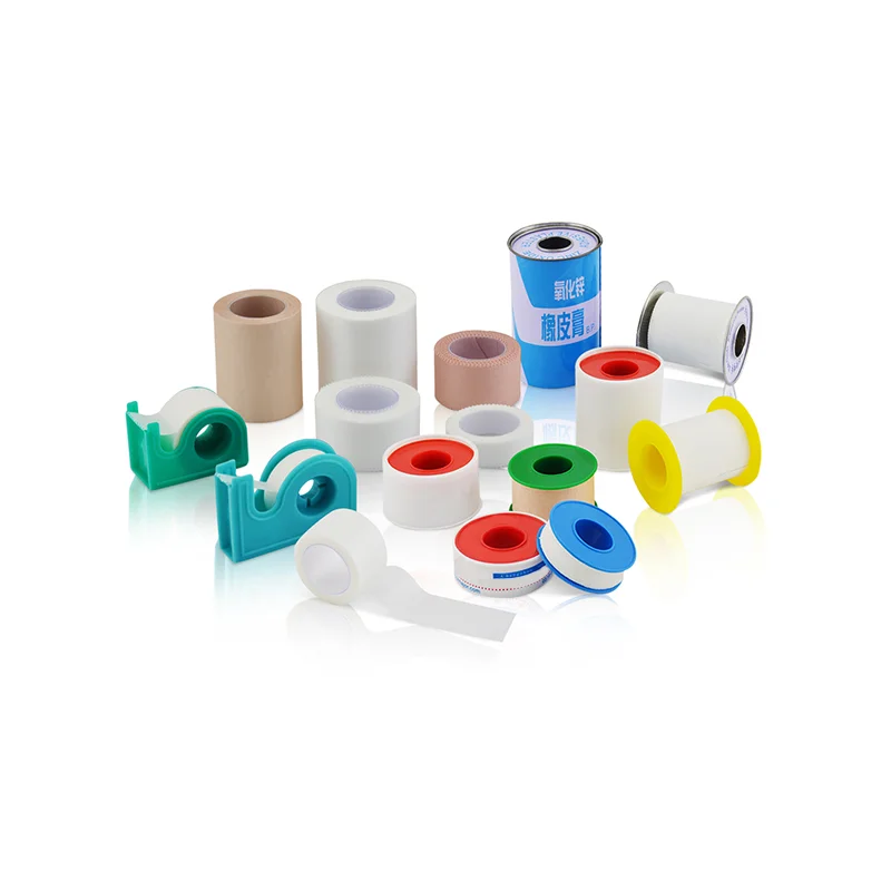Medical adhesive non-woven or PE tape Transparent Silk and Zinc oxide adhesive tape
