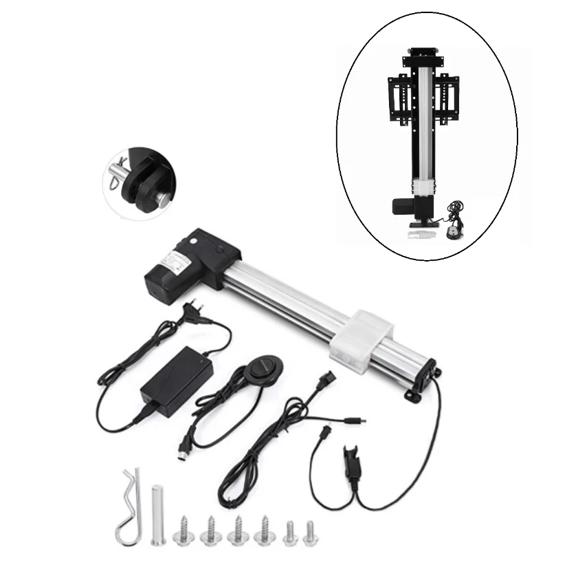 Factory Custom Linear Actuator Low DB Hidden Drop Down TV Lift Parts