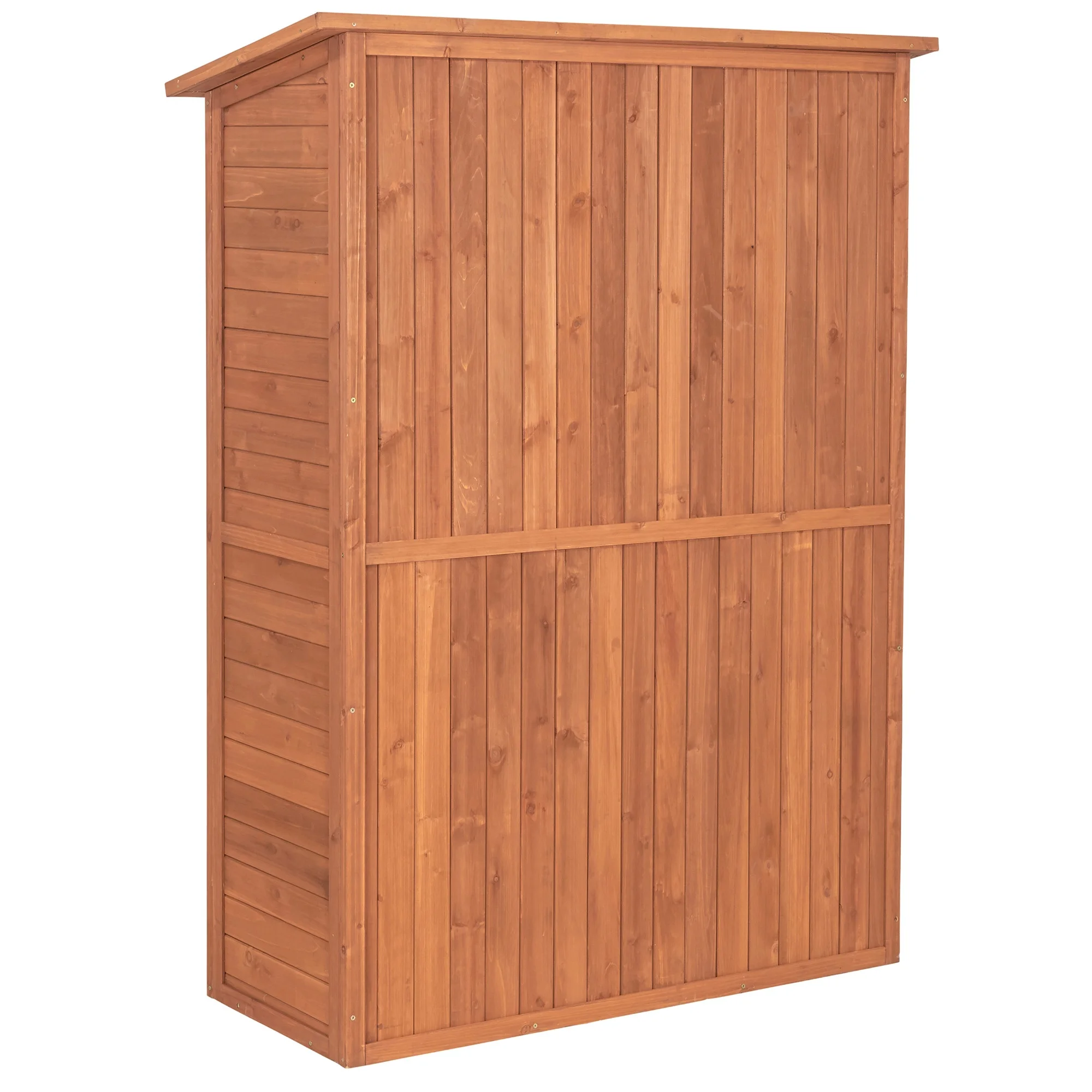 Stock furniture without MOQ Cheap Outdoor Garden Wooden Multi Compartment Storage Tool Cabinet prefect design with good pack
