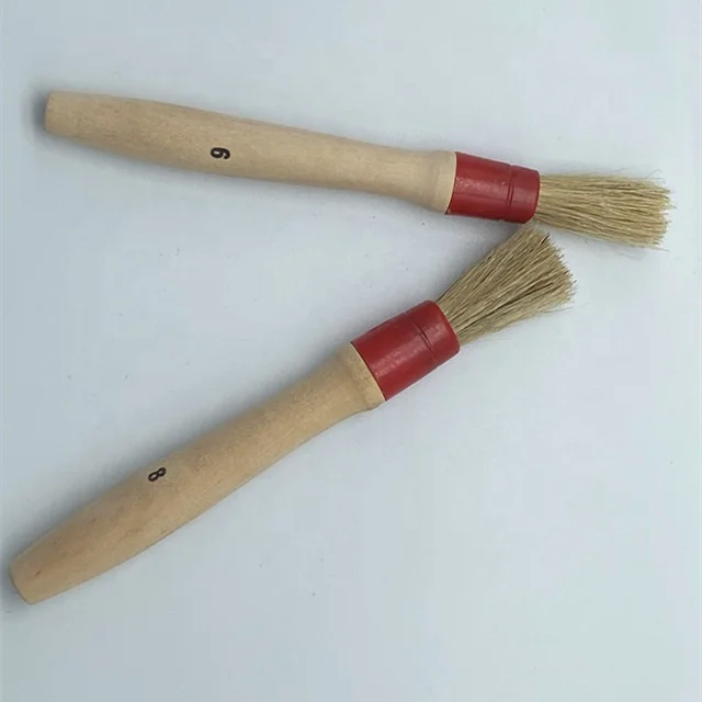 adhesive round Brushes especially for Primers No metal on the brush  size 6,8,10,12  shoe leather factory adhesive  brush