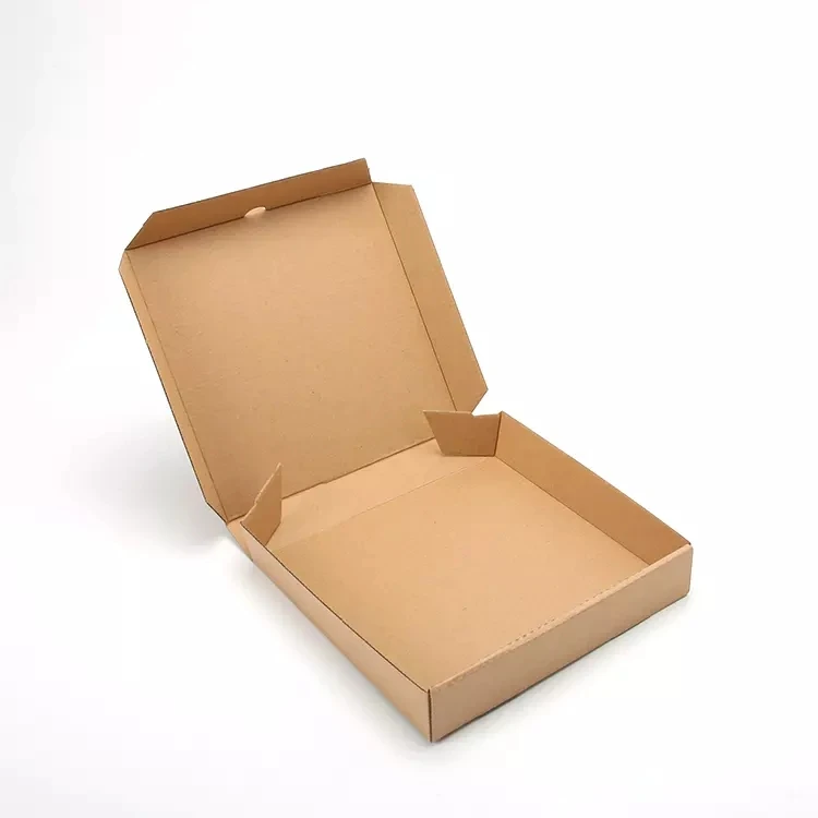 High Quality Custom Logo kraft paper Pizza Box Packaging Custom Printed Pizza Boxes Hot Sale Pizza Corrugated Carton Box