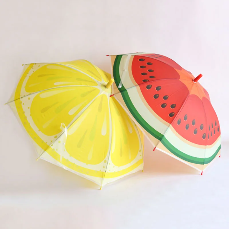 2021 Cute Fruit Printing Umbrella Children Umbrella Creative Kids Umbrella