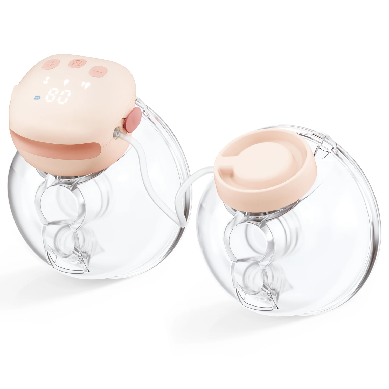Anly Kiss Wearable Breastfeeding Pump Hands Free with 3 Modes Double Electric Breast Pump for Baby Painless & Quiet,Support OEM