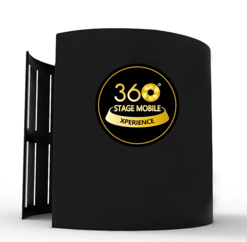 Hot Sale 360 Photo Booth Black Screen Enclosure Portable Inflatable 360 Photo Booth Background Enclosure With Led Light