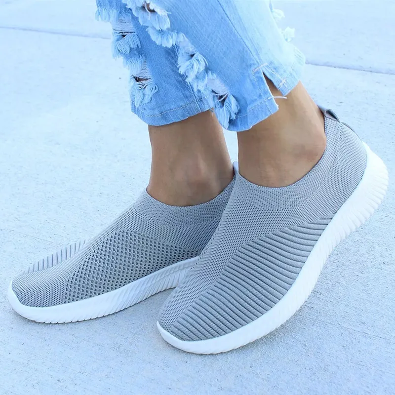 Breathable Women Shoes Spring Summer Slip On Flat Female Shoes Plus Size Loafers Flats Dropshipping