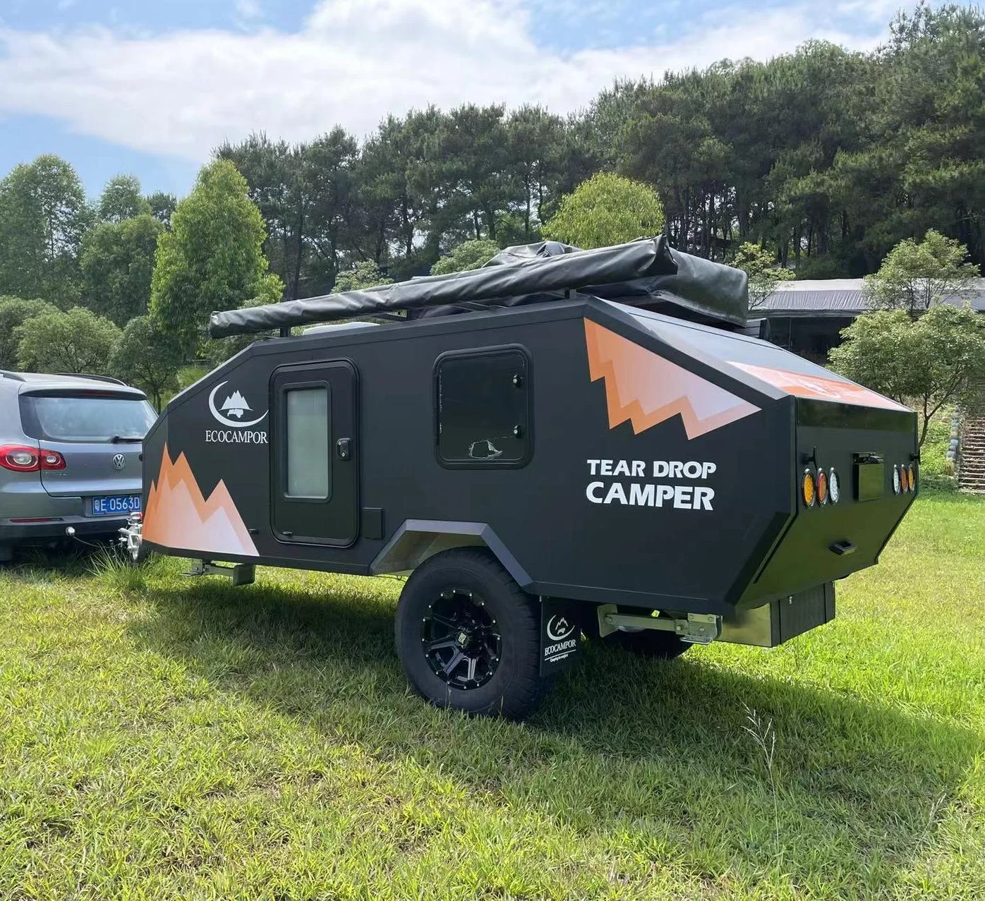 Ecocampor off road mini camping atv utility trailer motorhomes caravans rv with kitchen