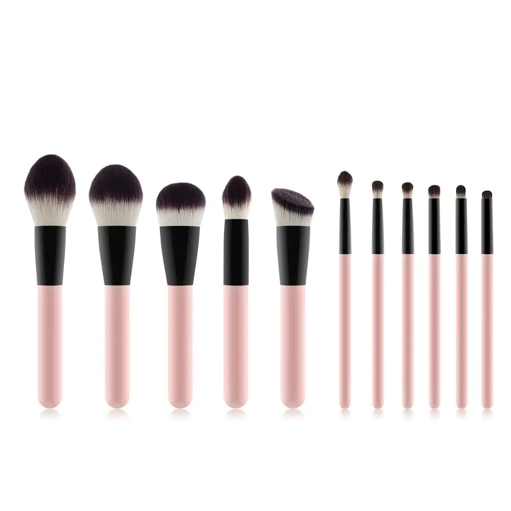 Hot sale 11pcs pink makeup brushes professional makeup brush wholesale makeup brush set professional