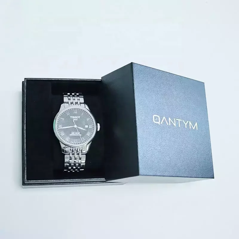 Customize Soft Pu Leather Jewellery Travel Storage Jewelry Box Single Wrist Watch Display Gift Organizer Watch Case With Handle