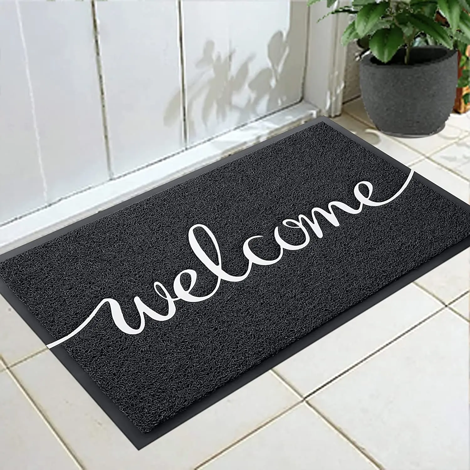 CF PVC door mats plain entrance front door mat indoor outdoor entrance waterproof wire mesh door mat