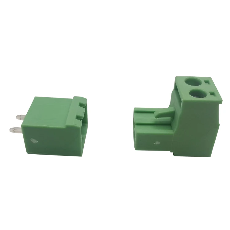 H2EDG 5.08 MM 2 Way male and female  terminal block screw pluggable  PCB terminal  block  electrical connector
