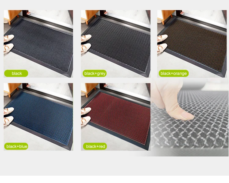 Custom Commercial doormat Anti-slip TPE backing Non-Slip Entryway Door Mat