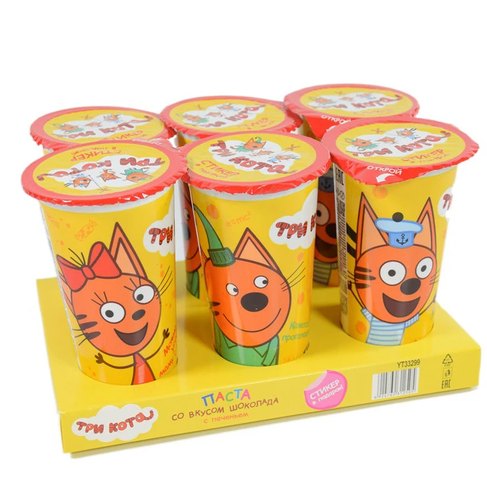 Chinese Snacks Food Supplier Confectionery OEM Compound Chocolate Coated Fingers Biscuits Kids Favorite Chocolate Snack Cup