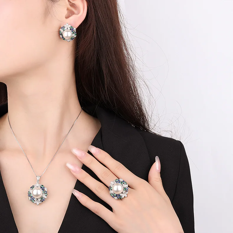 2024 Hot Selling Fashion Jewelry Set Vintage Luxury Women Jewelry Niche Design Jewelry