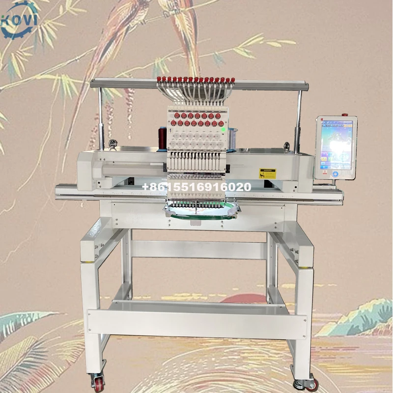 Многоголовочная компьютеризированная машина для вышивки футболок 3d шляп