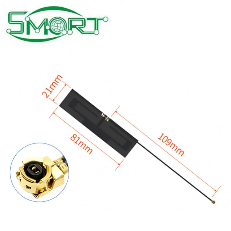 2G 3G 4G LTE 5dBi size 21* 81mm wire length 120mm frequency 698-2700mhz IPEX PCB FPC built-in antenna