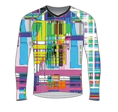 150gm Moisture Wicking Knit Poly Full color sublimated prints with UV protection BMX Race Jersey