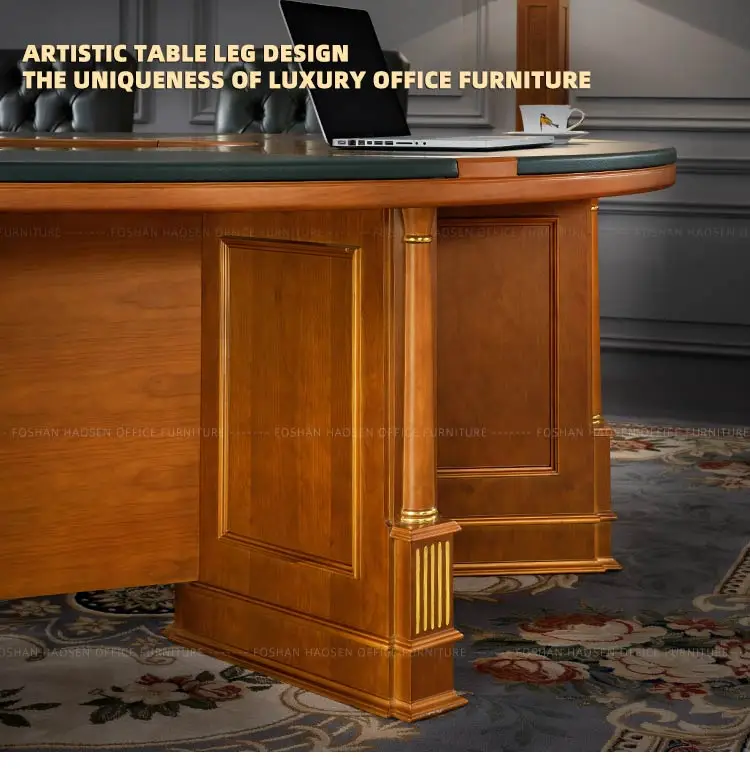Deluxe Leather Office Furniture Conference Table