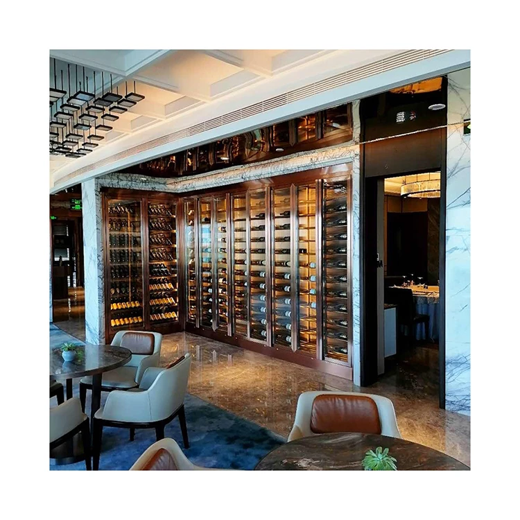 Современная роскошная витрина в стеклянном винном погребе из нержавеющей стали шкаф для хранения вина бар мебель гостиной дома
