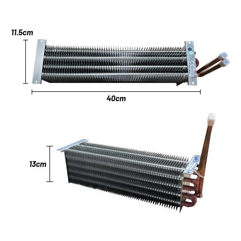 Evaporating Condenser Display Cabinet Freezer Copper Tube Aluminum Fin Evaporator
