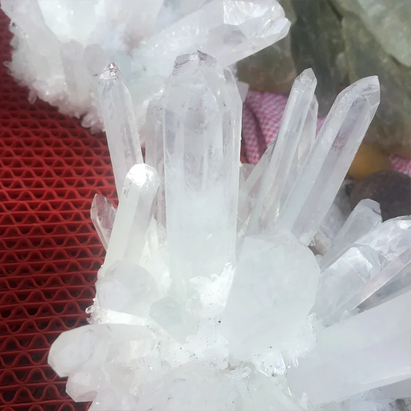 Оптовая продажа, высокое качество, натуральный белый прозрачный камень, кварцевый кристалл, целительные кластеры для украшения