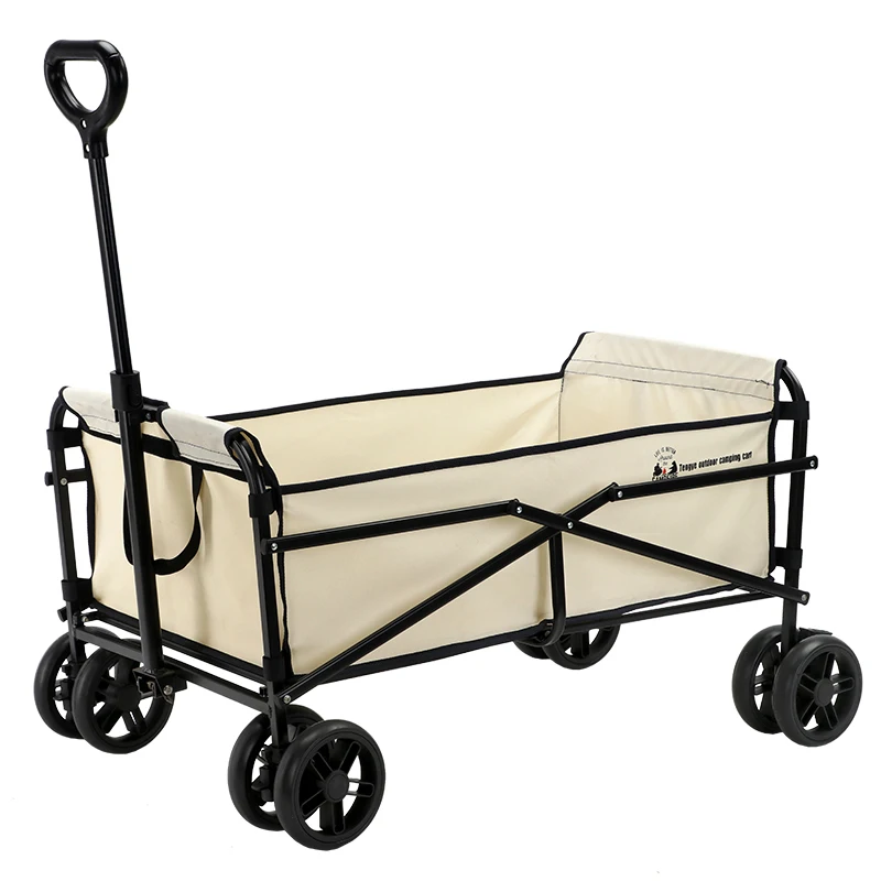 Camping trolley folding camping small trailer camping car picnic trolley lightweight folding simple towing trolley